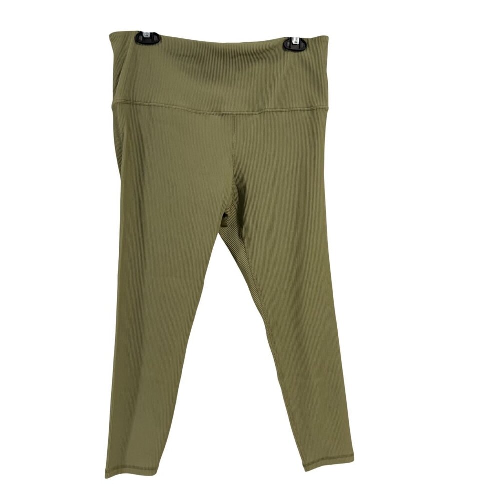 Athleta Elation Rib Tight Eucalyptus Green Size 1X‎